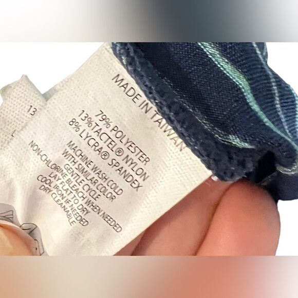 PRANA Blue Stripe Scramble Dress Size Medium - Picture 6 of 6